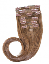 7 PIECE CLIP-IN SLEEK N' STRAIGHT 18"  Light Color